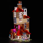 ADMLZQQ LED Light kit for Lego 75980, The Brickwork LED Lighting Set Compatible with Architecture Harry Potter Attack on the Burrow Building Kit,Classic