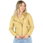 Blouson Giorgio  Blouson en cuir  ref 40744 Jaune