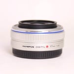 Olympus Used M.Zuiko Digital 17mm f/2.8 Pancake Lens Silver