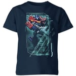 T-shirt Transformers Optimus Prime Tech - Bleu Marine - Enfants - 7-8 ans