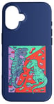 Coque pour iPhone 16 T-Rex Rock Climbing Dino Bouldering