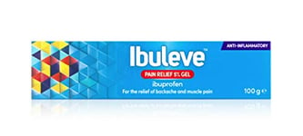 Ibuleve Pain Relief 5% Ibuprofen Gel, Clinically Proven, Anti-Inflammatory Relief for Joint Pain, Sprains, Backache, Muscular Pains and Sports Injuries, 100 g