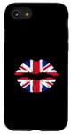 iPhone SE (2020) / 7 / 8 Union Jack Flag Lips British Isles GB Great Britain Flag Lip Case