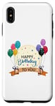 Coque pour iPhone XS Max Fête d'anniversaire « Happy Birthday to You » pour enfants, adultes