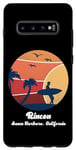 Coque pour Galaxy S10+ Rincon Santa Barbara California Surf Vintage Surfer Beach