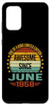 Coque pour Galaxy S20+ Awesome Since June 1958 limited edition 66th Birthday