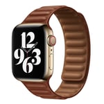 Apple Watch Full Grain Leather Magnetic Band Brown L/XL