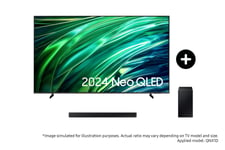 Samsung 65" QNX1D Neo QLED 4K Smart TV (2024) and C430 C-Series Soundbar with Subwoofer Phantom Black