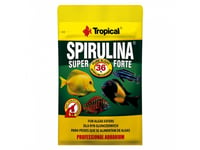 Tropical Super Spirulina Forte, Akvariumfisk, Torr Fiskmat, Flingor, Vitamin A, Vitamin C, Vitamin D3, Vitamin E, Koppar, Jod, Strykjärn, Manganese, Zink, Composition: Algae (Spirulina Platensis 36%), Vegetable Protein Extracts, Derivatives Of Veget