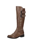 CAPRICE Women's 9-25501-41 Mid Calf Boot, Cognac Leather, 9.5 UK