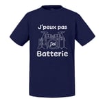 T-Shirt Enfant J'peux Pas J'ai Batterie Rock Instrument Musique