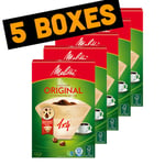 Melitta Compostable Paper Coffee Filter Original 1X4 - 40 filters - 5 boxes