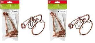 SWISSINNO Piège à Taupes et Campagnols Classic modèle baviere. Pince en Fil de Fer. Lot de 4, Cuivre