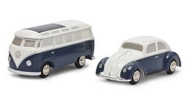 Volkswagen VW Kafer + VW Samba T1 Set Blanc/Bleu 1:87 Model 05146 Schuco