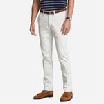 Washed Stretch Slim Fit Chino Pant - Deckwash White