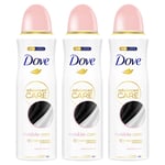 Dove Womens Advanced Care Anti-Perspirant Deodorant Invisible 200ml, 3 Pack - Rose Lace - One Size