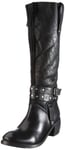 Buffalo London 1003 W 02 Cow Montone 121218, Bottes Femme - Noir-TR-GS, 41 EU