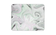 Marble Effect Light Gray Green Mouse Mat Pad - Modern Art Gift Computer #14353