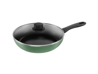 Saute frying pan with lid 28 cm green