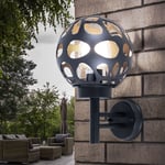 Extérieur Lampe Murale Inox Jardin Éclairage Aluminium Boule Cour Anthracite