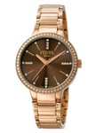 Ferre Milano FM1L084M0091 WoMens Dark Blue Mother of Pearl Dial Stainless Steel Watch - Rose Gold - One Size