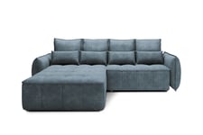 Takara Sovesofa med Divan 3-seter - Blå Sovesofaer