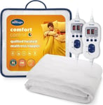 Silentnight Multi-Zone Electric Blanket Mattress Topper Double – Heating Pad wit