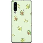 Huawei P30 Gennemsigtigt Telefoncover Avokado