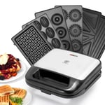 Sandwich Toaster Maker Easy Clean Grill Donut & Shell Shape &Cake Baking Plates