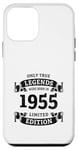 Coque pour iPhone 12 mini Les légendes sont nées en 1955 Vintage 70e anniversaire