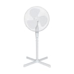 Ventilateur Sur Pied Oceanic - 45w - Diametre 40 Cm - Hauteur Reglable - Oscillation - Blanc Oceanic