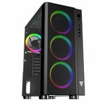 Boîtier ATX semi-tour Tempest Umbra RGB Noir