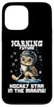 Coque pour iPhone 13 Pro Max Warning future hockey star in the making