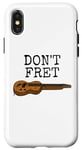 Coque pour iPhone X/XS Ne vous inquiétez pas, Lap Steel Guitar, Slide Guitarist