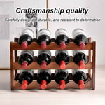 Bamboo Wine Rack,Sturdy Wine Storage Cabinet Shelf, Wine Racks Countertop UK