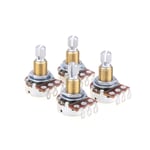 Musiclily Pro 4X Brass Thread Mini Metric A500K Audio Taper Guitar Potentiometer