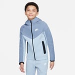 Nike Tech Fleece Full-Zip Gilet En Coton Garçons - Bleu Clair , Gris