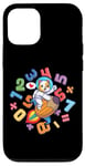 Coque pour iPhone 12/12 Pro Kawaii Dog Astronaute Kids Funny Maths Day Numbers Day