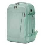 ECOHUB Bagage Cabine 40x20x25 pour Ryanair, 13 Poches Sac a Dos Voyage Cabne Avion, Léger Sac à Dos sous Le Siège 20L, Bagage à Main en Pet Recyclé, Sac à Main pour Homme Femme(Vert Clair)