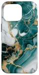 Coque pour iPhone 16 Pro Vert, bleu, blanc