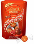 Lindt Lindor Milk Chocolate Blood Orange Truffles - Melkesjokolade Trøfler med Blodappelsin 200 gram