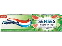 Aquafresh Senses Uppfriskande Tandkräm Vattenmelon &Amp  Gurka &Amp  Mynta 75 Ml