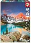 Educa - Puzzle de 1000 pièces pour Adultes | Lac Moraine, Banff National Park, Canada. Comprend Fix Puzzle Tail pour l'accrocher Une Fois l'assemblage terminé. À partir de 14 Ans (17739)