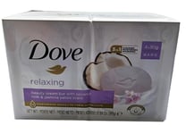 Dove Relaxing Beauty Bar Soap with Coconut Milk & Jasmine 4 X 90g