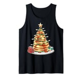 Pancake Pile Pancake Maker Christmas Hat Xmas Tank Top