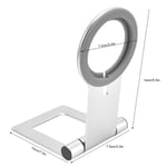 (Silver)Wireless Charger Holder For MagSafe Aluminium Alloy Foldable Portable HG