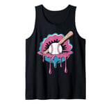 Baseball Home Plate Drip Ice Cream Sprinkles, Baseball Bat Tank Top