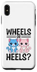 Coque pour iPhone XS Max Wheels Or Heels Chat Sexe Reveal Future Parent Dad Mom