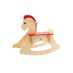 Hape Grow-with-me Rocking Horse , Kids Wooden Rocking Horse, Balanced Ride-On Pony with Adjustable Backrest and Guardrail