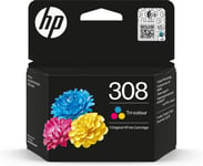 HP 308 Tri-color Original Ink Cartridge